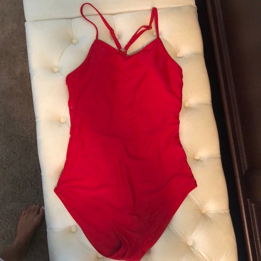 Red one Piece Swimsuit